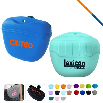PawSnap Silicone Portable Pet Treat Pouch